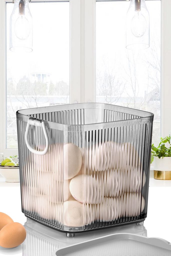 Hermia Concept, EM-3099 - Fume, Korb, 100 % KUNSTSTOFF, Rauch, 18 x 18 x 18 cm