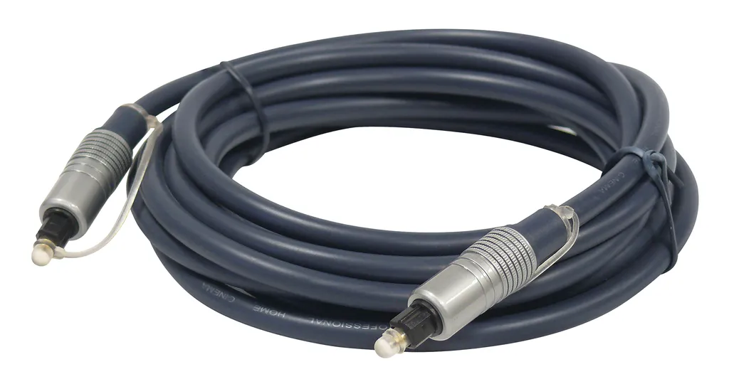 Câble fibre optique Toslink 6,0mm pour système audio numérique SPDIF