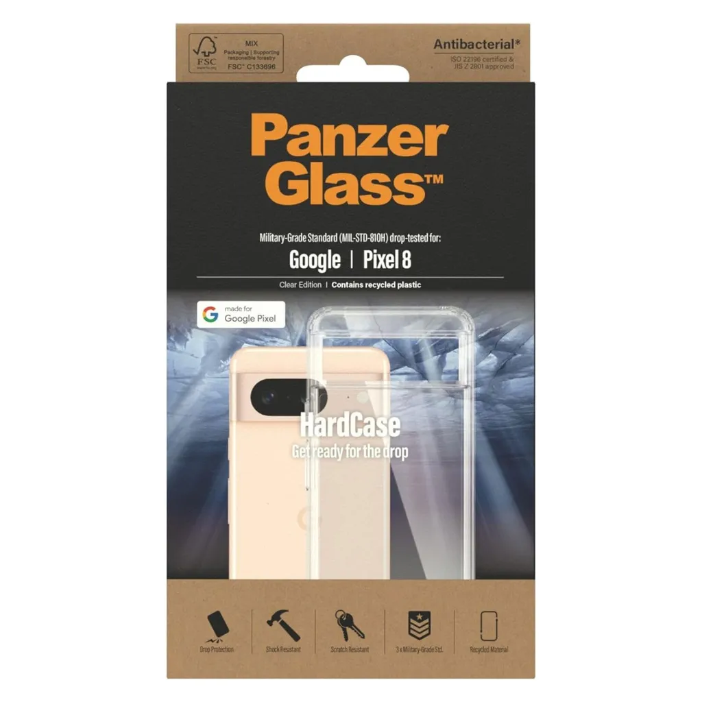 PanzerGlass HardCase Google Pixel 8 Coque Transparente (0438) Antichoc