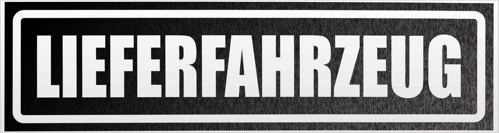 Kiwistar Lieferfahrzeug invertiert Magnetschild Schild magnetisch - 45cm Schwarz - reflektierend - Magnetfolie für Auto PKW Kfz