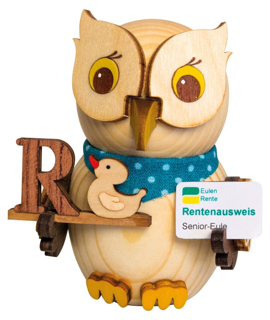 Drechslerei Kuhnert - Mini-Eule aus Holz - mit Produktbild 