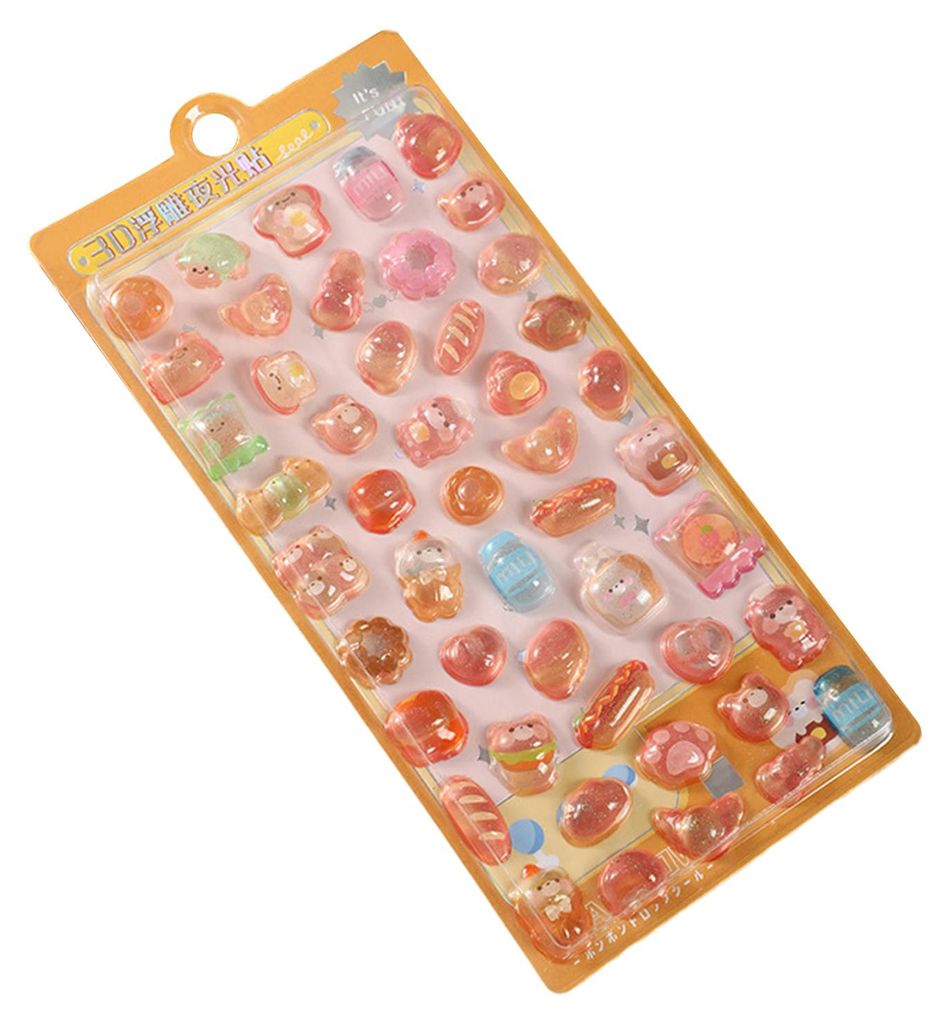 Niedliche 3D-Puffy-Sticker, Kawaii-Harz-Tier-Cartoon-Sticker, winzige DIY-Sticker für Scrapbooks, Laptops und Wasserflaschen