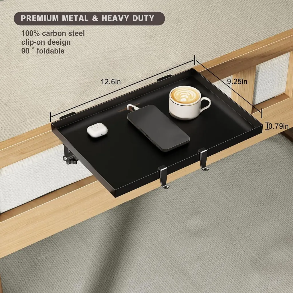 Table de chevet pliable en acier carbone robuste pour lit superposé - 15