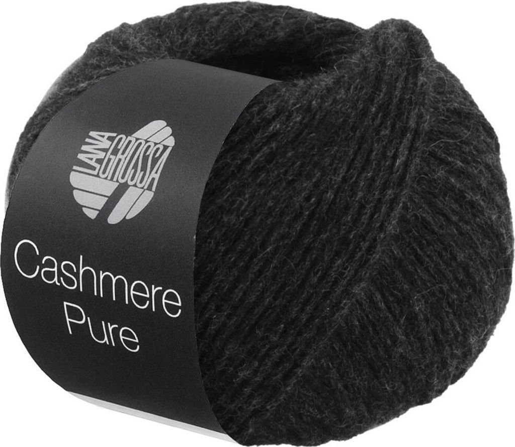 Lana Grossa - Cashmere Pure 0007 anthrazit