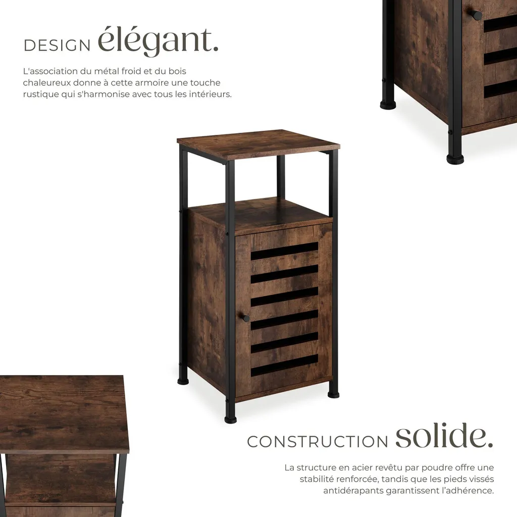 Optimiser votre espace avec l'armoire d'appoint DURHAM bois industriel