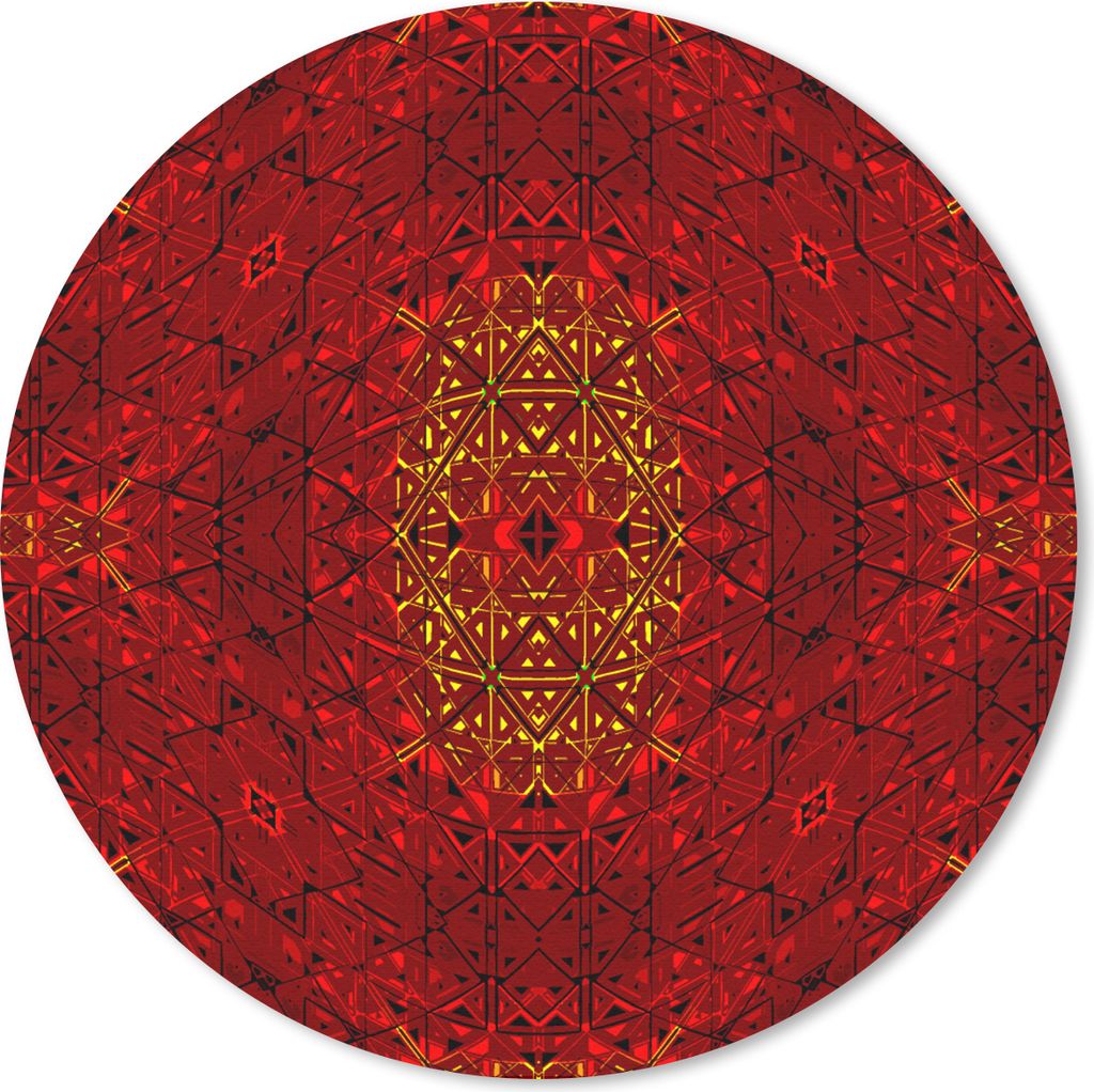 MuchoWow Mauspad Mousepad Muster - Abstrakt - Rot 30x30 cm - Mousepads - Maus Mat - Pad - Mausunterlage - Tischunterlage - Schreibtischmatten