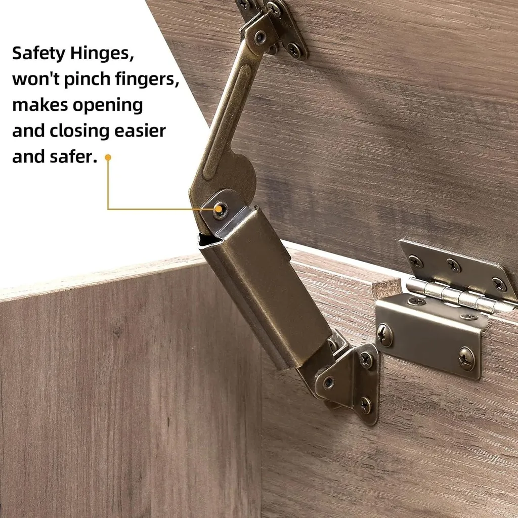 Coffre à jouets en bois gris aspect vieilli, banc coffre multifonction - 6