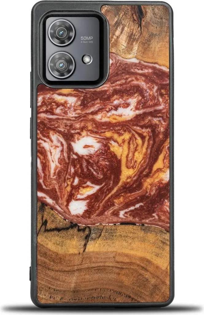 Bewood Cover Motorola Edge 40 Neo: Protezione in Legno 4 Elementi