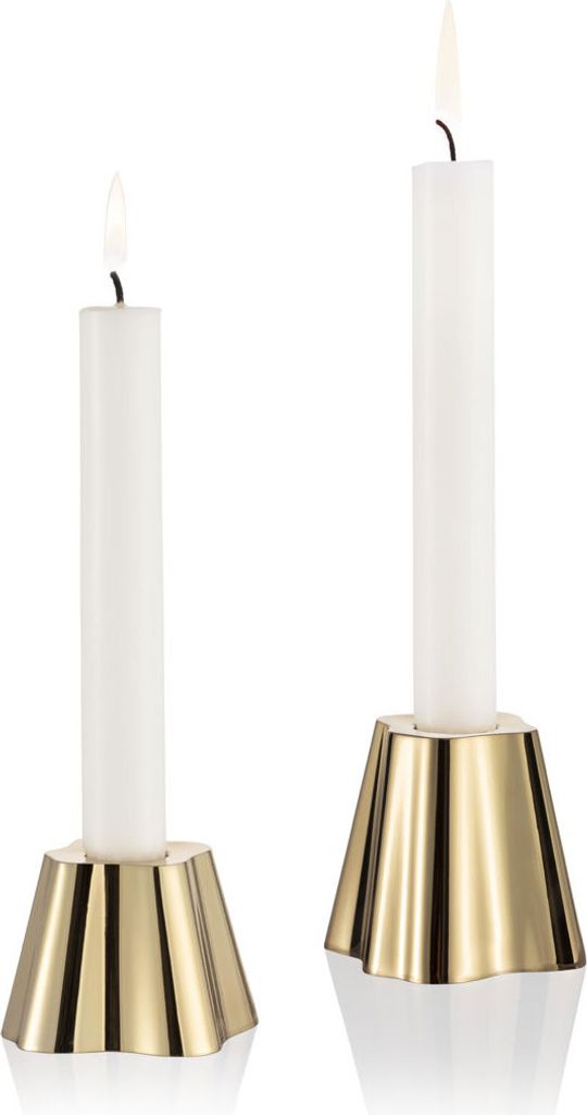 ittala Aalto candle holder 50+65mm brass 2set 1069011