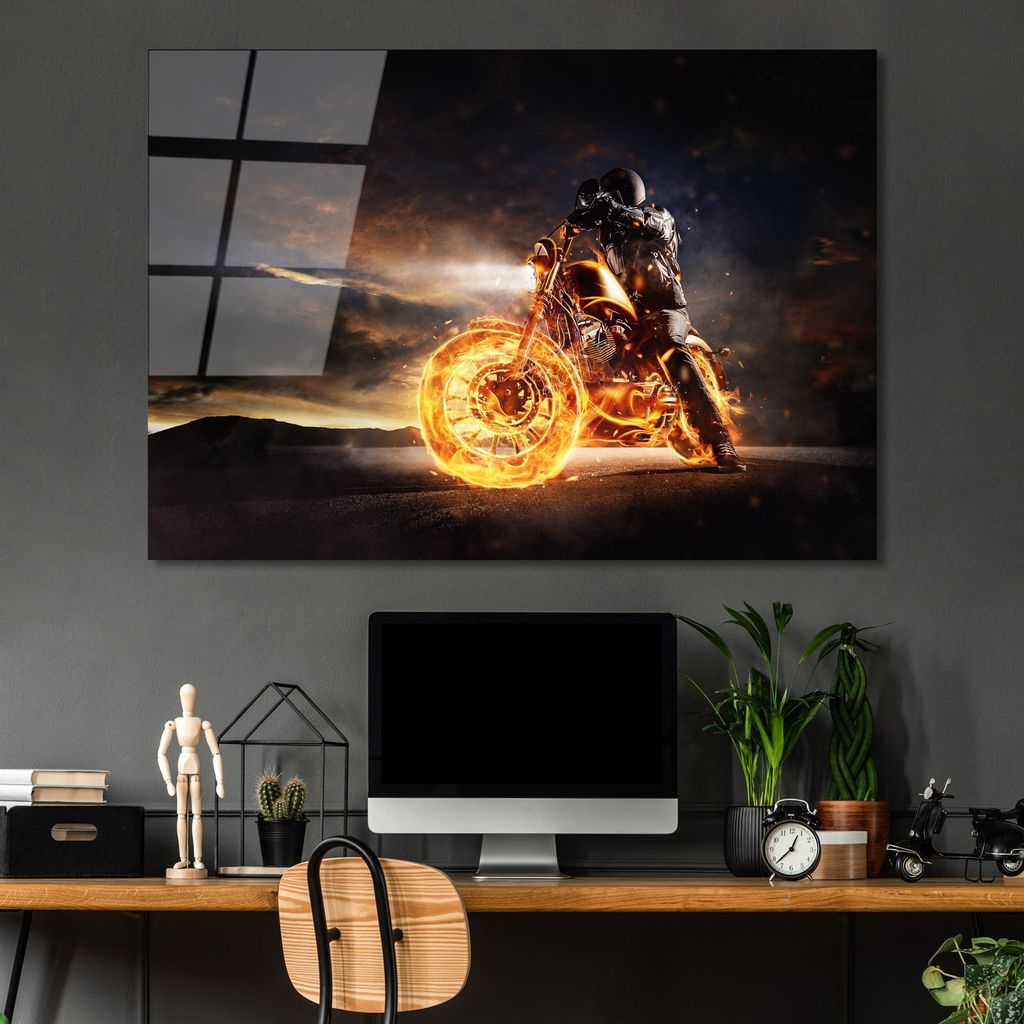 Wallity, UV-261 70 x 100, Dekorative Malerei aus gehärtetem Glas, 100 % gehärtetes Glas, Mehrfarbig, 70 x 100 cm