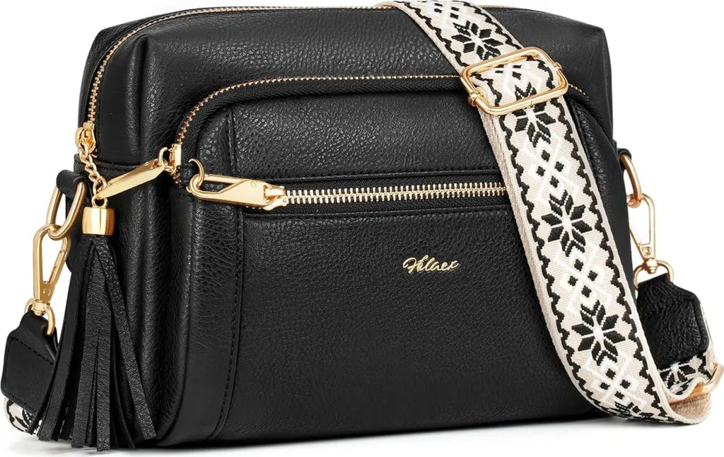 Sac bandoulière femme contre le vol : 4 compartiments pour tout ranger