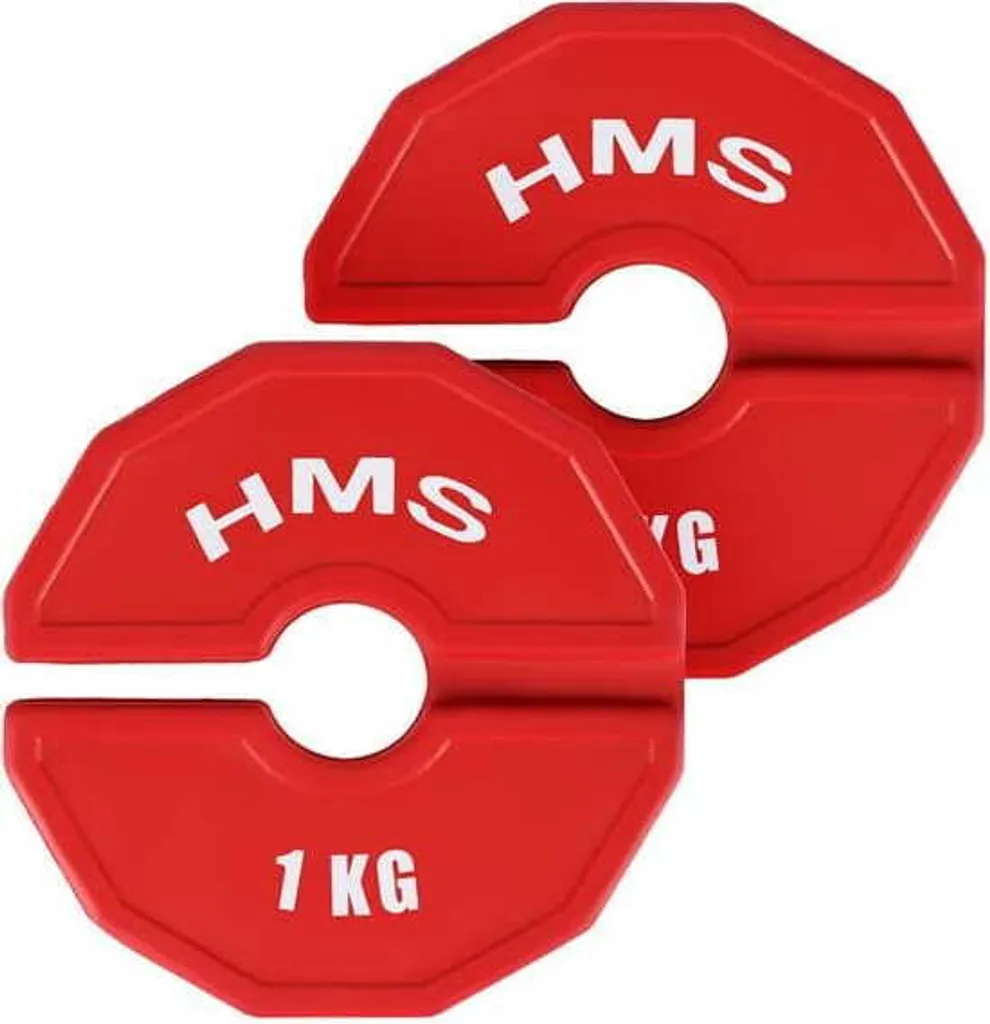 Poids de musculation 2 x 1 kg TSN100 pour haltères et banc de fitness