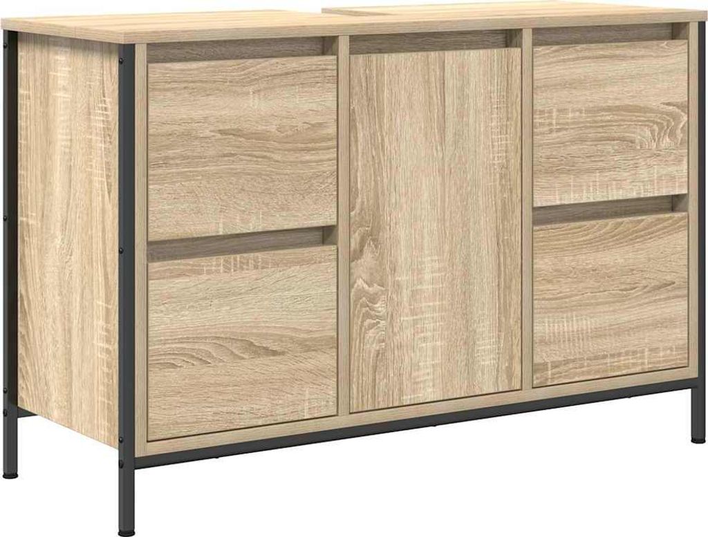 Waschbeckenunterschrank mit Schubladen Sonoma-Eiche