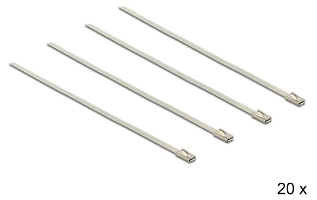 DeLOCK 18631, Edelstahl, 200 mm, 4,6 mm, 20 Stück(e) Produktbild 