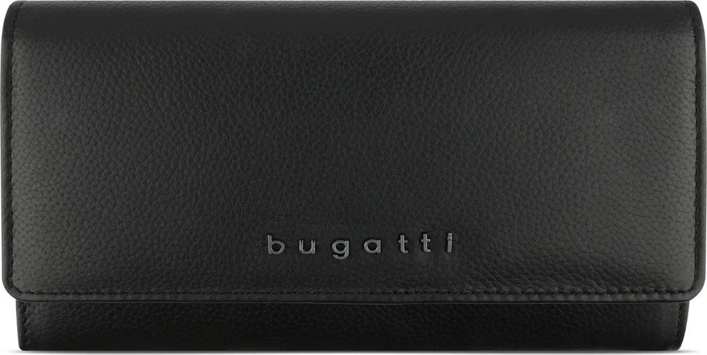 Porte-monnaie Long Femme Bugatti Bella Noir Chic en Format Tout-en-un