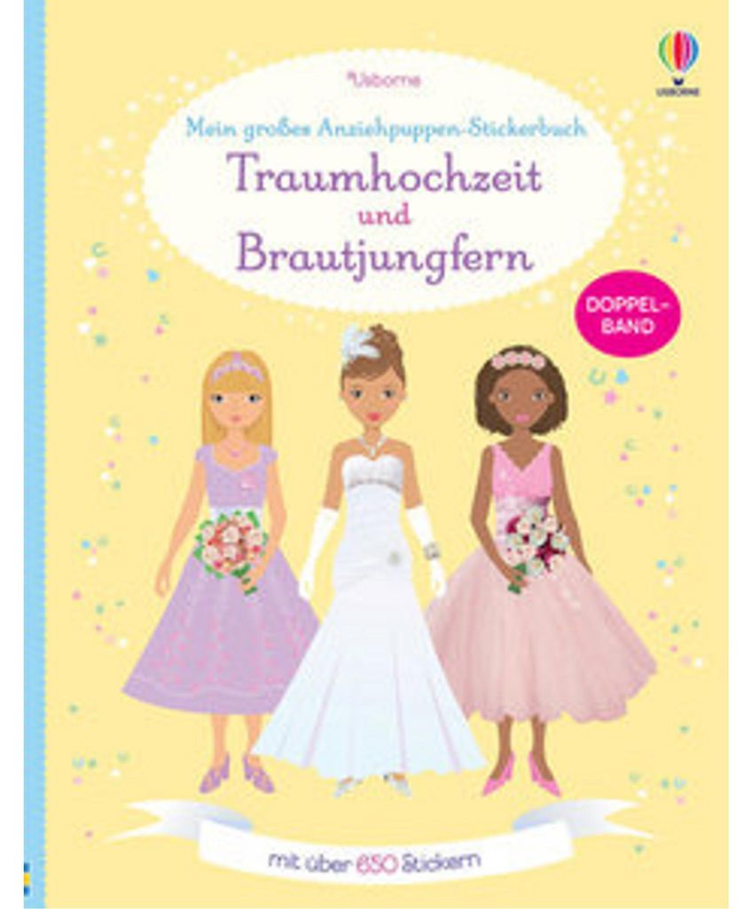 Mein großes Anziehpuppen-Stickerbuch: Traumhochzeit und Immagine del prodotto 