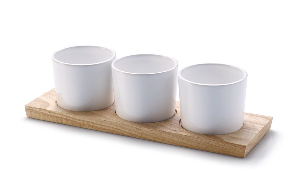 CONTINENTA Servier-Set 28x9x7,5 cm 3946 4017167394602 Vorteilset – 2 Stück – inkl. 4 Edelstahl-Trinkhalme