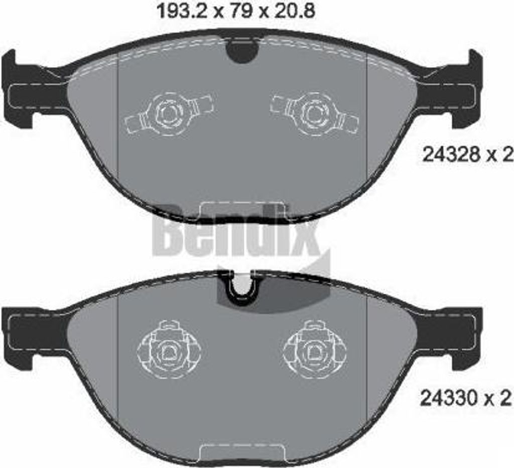 BENDIX Braking BPD2129 Bremsbelagsatz, Scheibenbremse OE 0300361 kompatibel mit 5er E60, 5er E61, 6er E63, 6er E64, XK