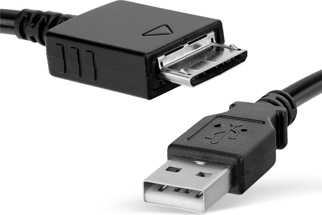 subtel USB Kabel 1m kompatibel mit Sony Walkman NW-A55L NWZ-ZX2, NWZ-A15, -A10, NWZ-A816, -A818 MP3 Musik Player Ladekabel Walkman Connector auf US...