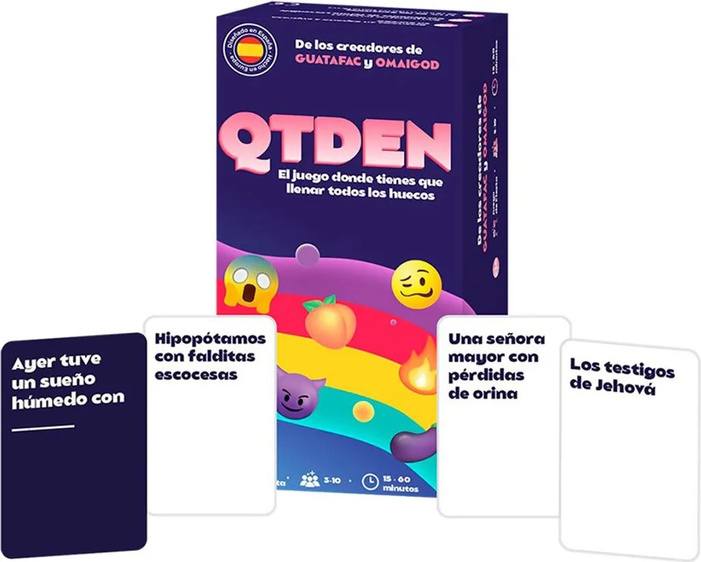 Jeu de cartes multicolore Asmodee Qtden aux règles ultra simples