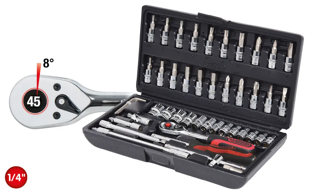 KS TOOLS 918.0648 Coffret de douilles 1/4 CHROMEplus 48 pièces pro