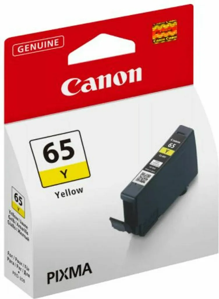 Encre Jaune Canon 65Y Cartouche Originale haute fidélité pour photos