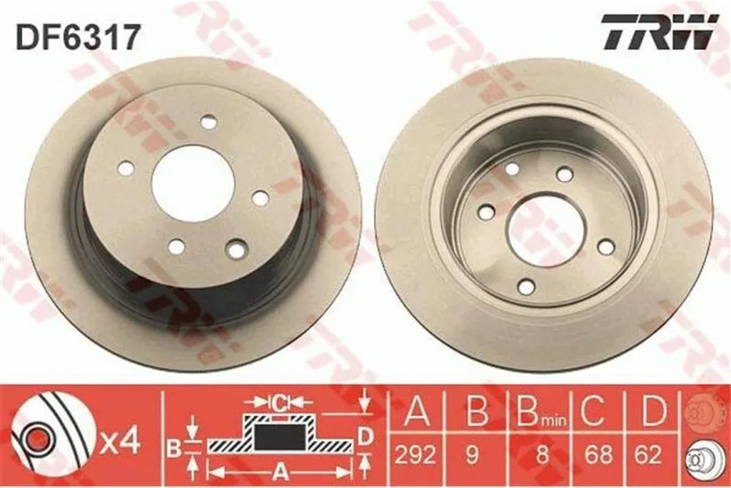 Supprimer les Vibrations de Freinage Nissan Cube avec Disques TRW