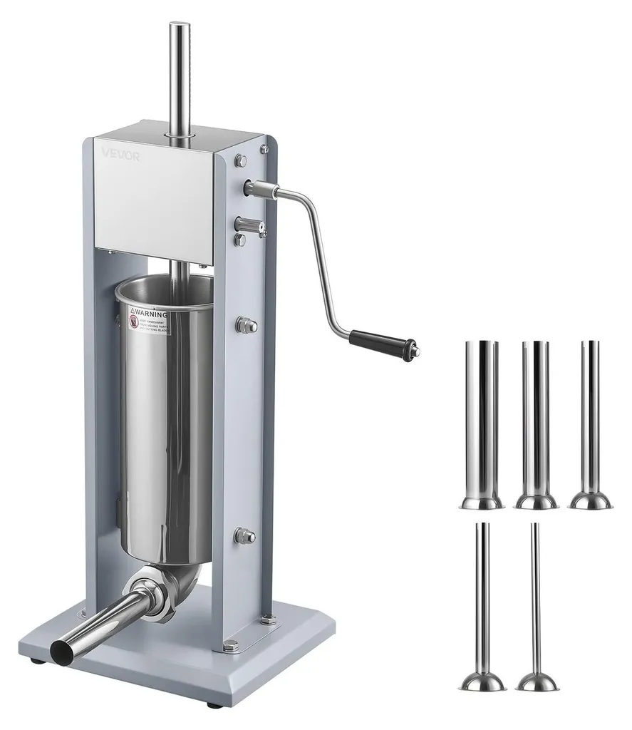 Machine à saucisses verticale de 5 litres en acier inox à deux vitesses - 9