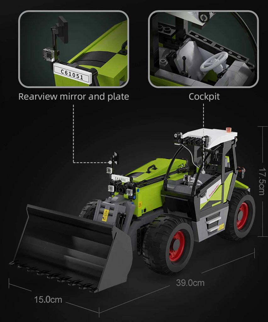 CaDA C61015W Teleskopický nakladač 1:17 C61051W Obrázok produktu 4