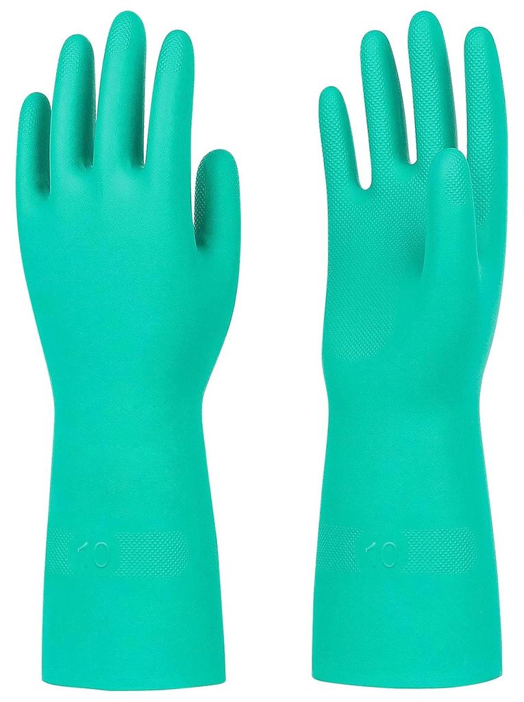 Chemikalienschutzhandschuhe, chemikalienbeständige Handschuhe, säurebeständige Handschuhe (grün, XL)
