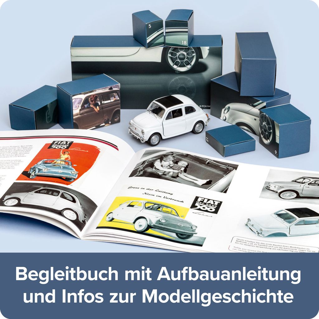 FRANZIS Calendrier De L'Avent VW Coccinelle – 24 étapes Pour Un Diorama 1:43 Avec Son Moteur, Dès 14 Ans