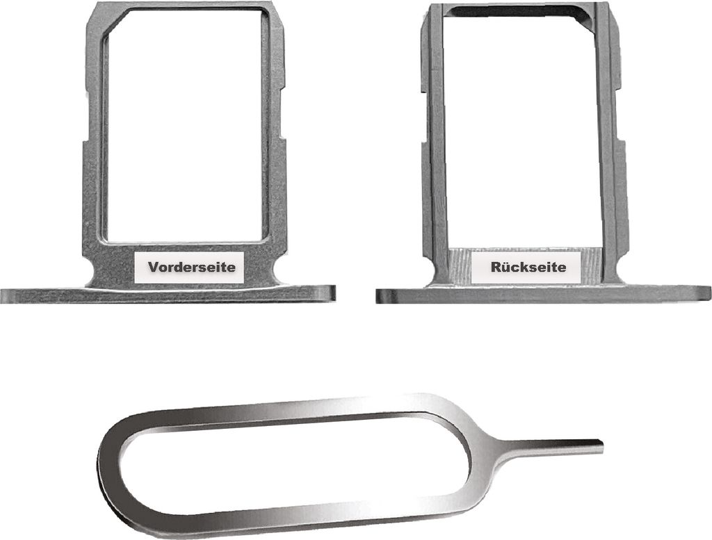 Samsung Galaxy S6 G920F Sim Karten Halter Tray Adapter Fach Stecker Slot + Nadel Schwarz