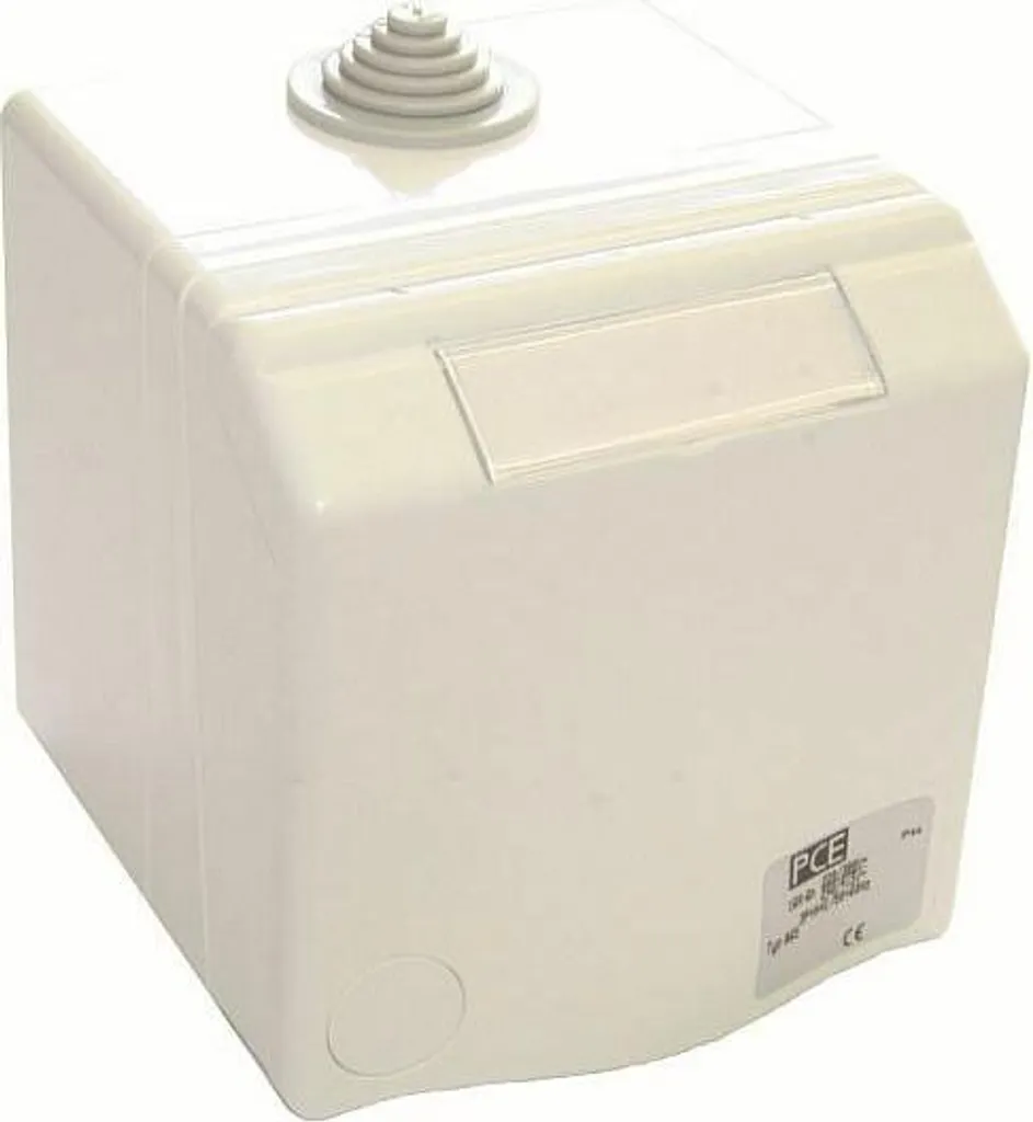 Prise CEE 16A IP44 Elso Design 5 pôles RAL9016 blanc signalisation étanche
