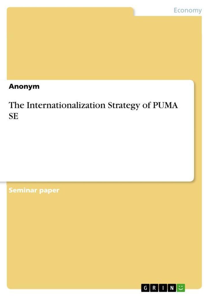 The Internationalization Strategy of PUMA SE