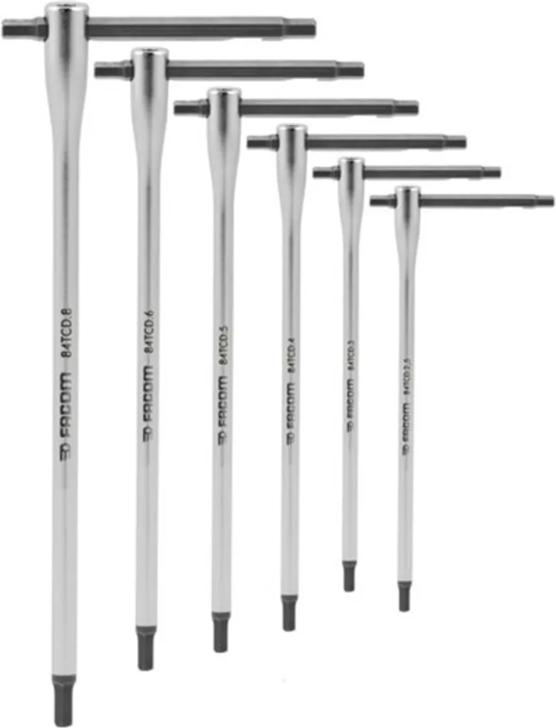 Clés à Douille FACOM en T Coulissantes pour Serrages en Profondeur