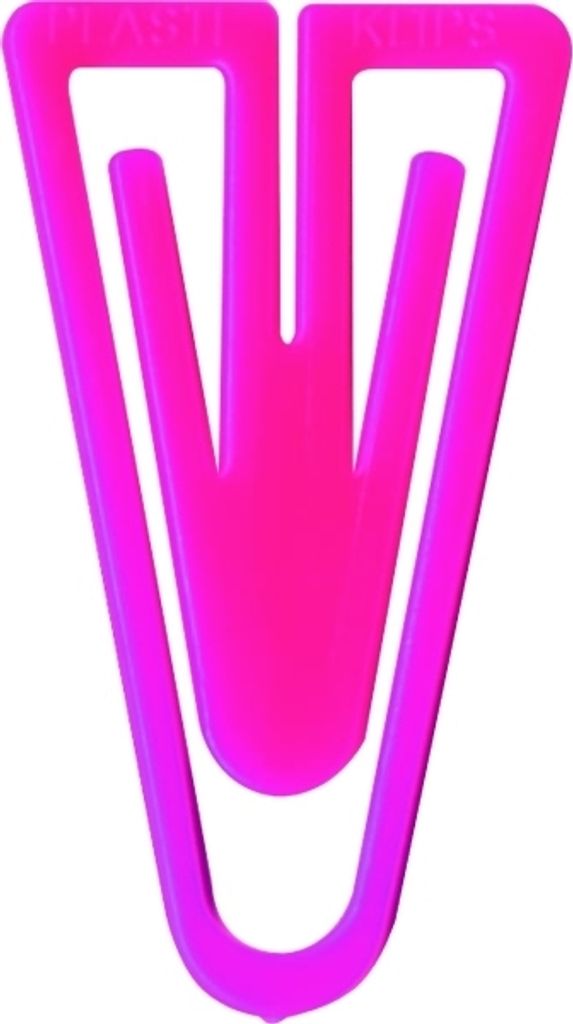 Büroklammern Plastiklips 25mm VE=500 Stück pink