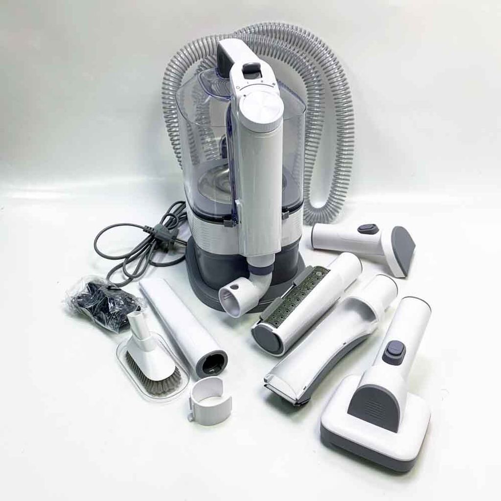 Meowant Hundeschermaschine mit Tierhaar Staubsauger mit 3,2 l großem, leise Schermaschine Hund Katze Tierhaarschneidemaschine mit 5 professionelle...