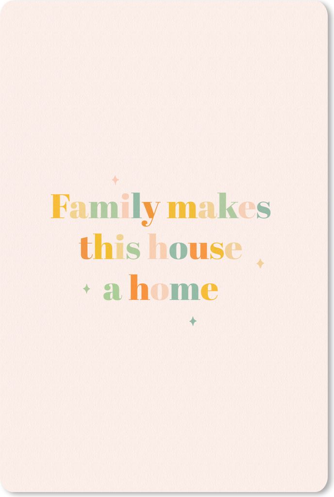 MuchoWow Mauspad Mousepad Zitate - Familie - Die Familie macht das Haus zu einem Zuhause - Sprichwörter 40x60 cm - Mousepads - Maus Mat - Pad - ...