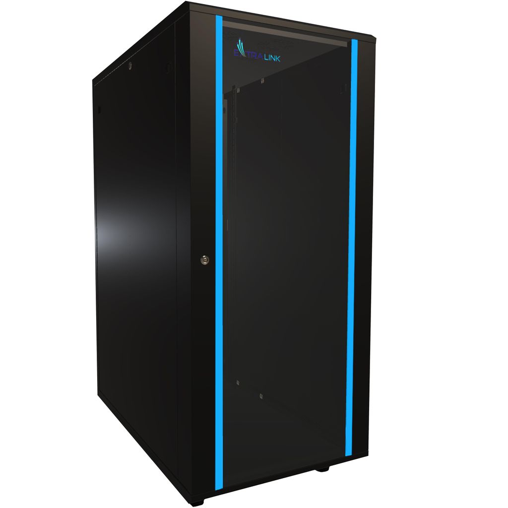 Extralink Armadio Rack 19", 27U, 600x1000 mm, Nero, da Immagine del prodotto 
