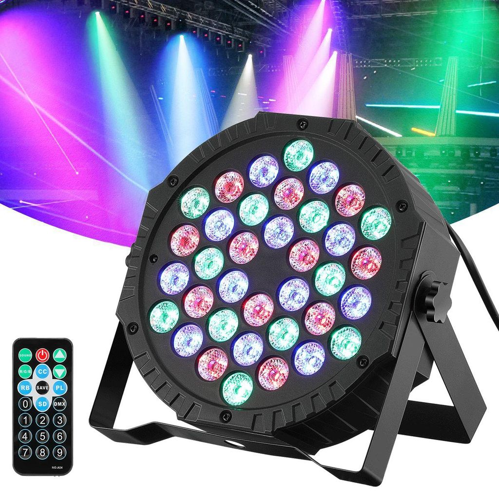 12W 36 LEDs Discolicht RGB Bühnenlicht DMX PAR Club Disco Produktbild 