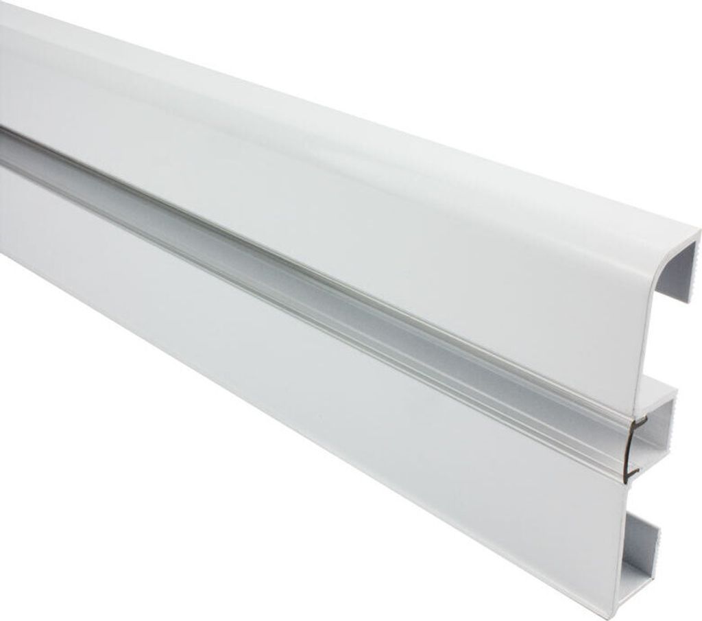 - C01 LED Aluprofil weiss Sockelleiste 2m klar