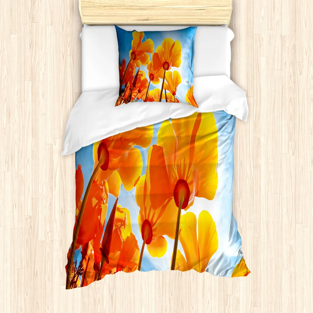 Copripiumino Singolo Antiacaro ABAKUHAUS Wildflower 135x200cm