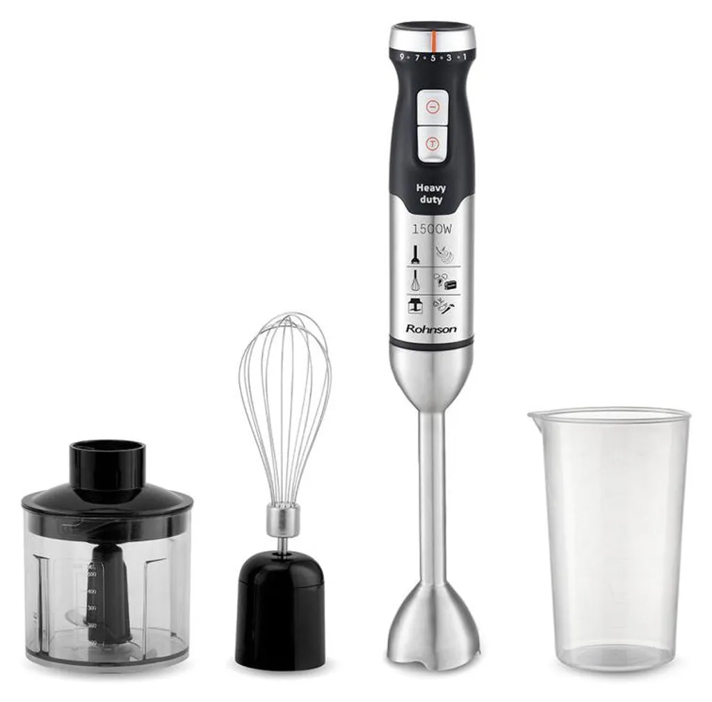 Mixeur Plongeant Rohnson R-5740 Poids Lourd 1200W avec Pied en Inox