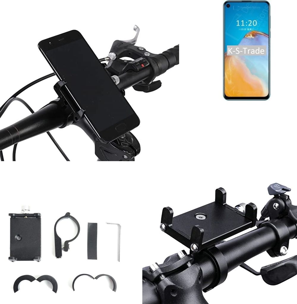 K-S-Trade Handyhalterung für das Fahrrad kompatibel mit Coolpad Cool S Halter Lenkstange Fahrradhalterung Motorrad Bike Mount Befestigung Smartphone