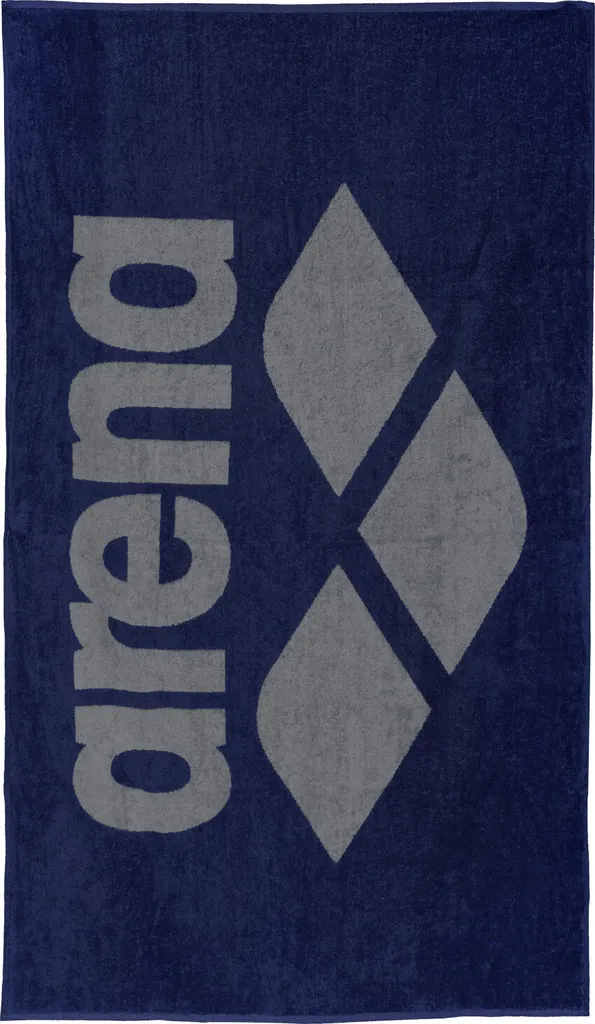 Arena Pool Soft Telo Mare 150x90cm Navy Grigio | Asciugamano Sportivo
