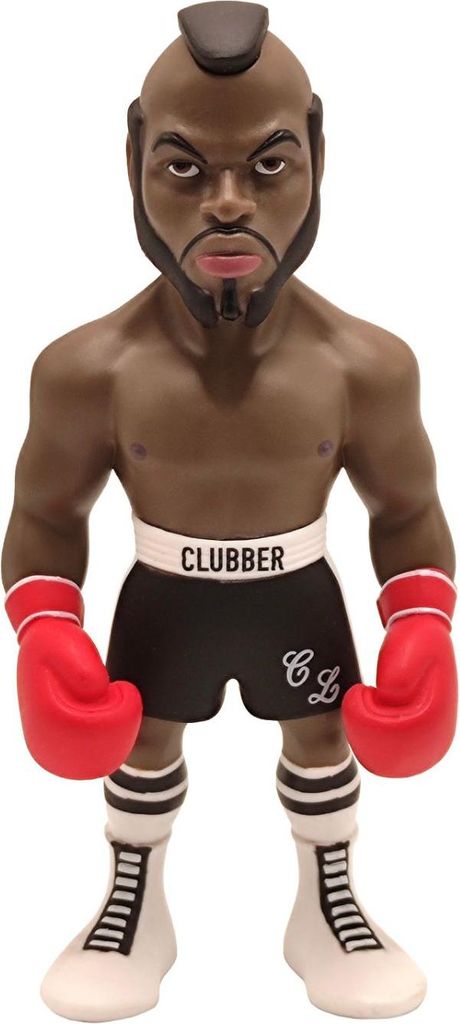 A toy figurine of a boxer.