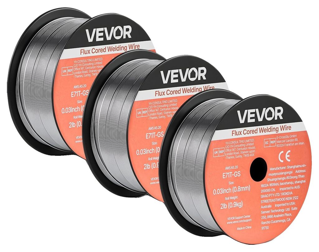 VEVOR Filo pieno 0,8 mm, filo di saldatura MIG E71T-GS, Immagine del prodotto 