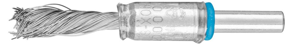 PFERD TOOLS SINGLETWIST Pinselbürste gezopft PBGS Ø10mm Schaft-Ø6 mm Edelstahl-Draht-Ø0,20