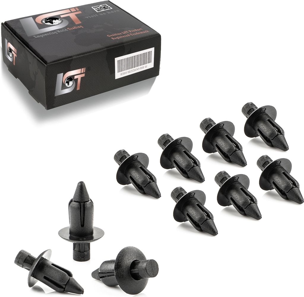 10x Schlagniete Druckniete Halter Clips Ø 6mm für KAWASAKI SUZUKI HONDA YAMAHA