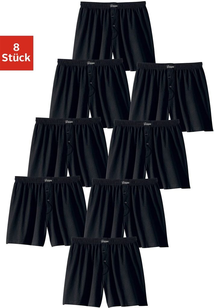 LE JOGGER Weiter Boxer 8 -teilig schwarz Größe 6 Produktbild 